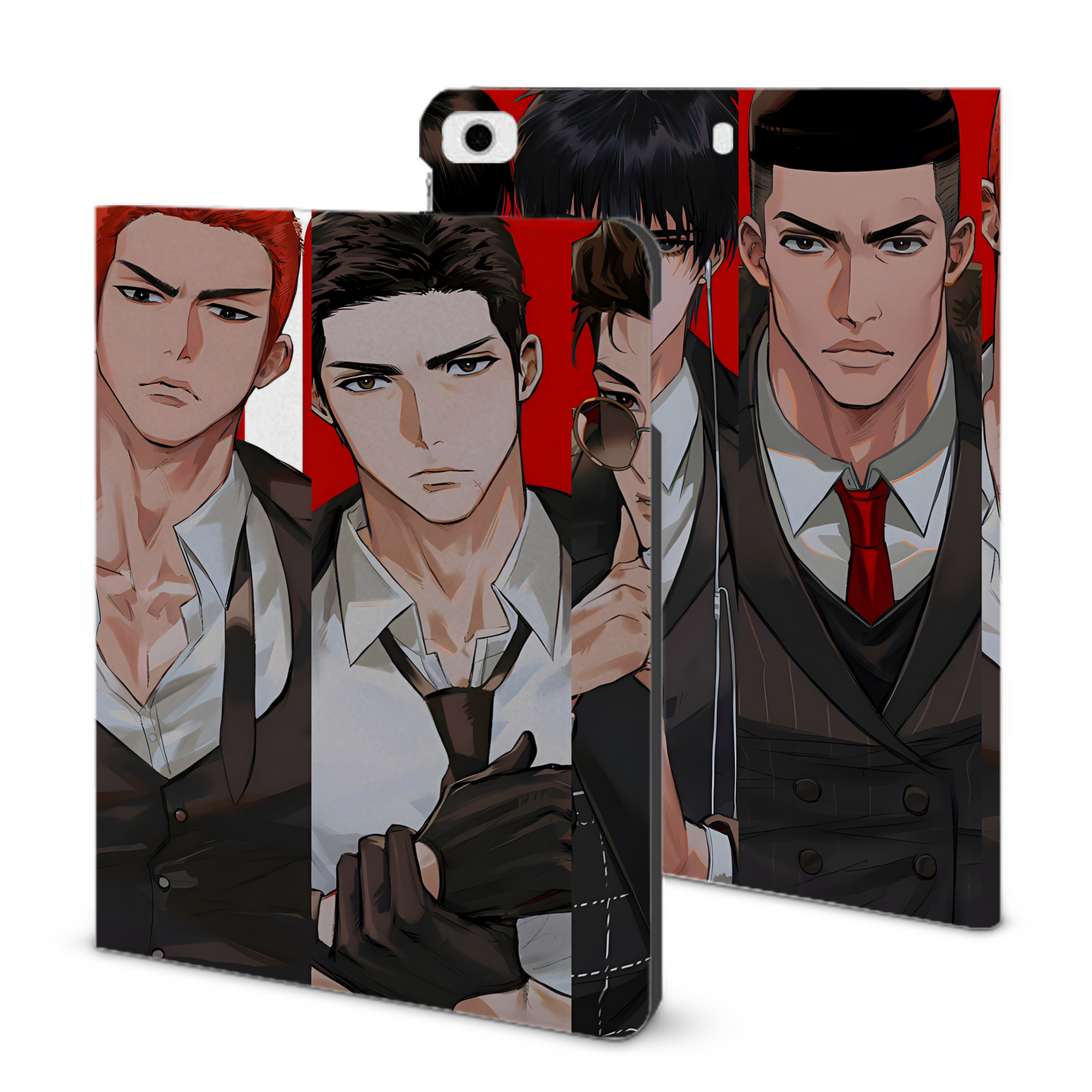 （画像用） SLAM DUNK／スラムダンク IPad ケース ブック型 PUレザー TPU 耐衝撃 軽量 薄型 ペン収納なし 全面保護 IPad 各モデル対応